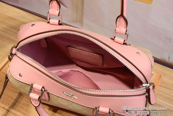 COACH蔻馳 平紋牛皮 原級別 配頭層牛皮 36702 手提斜挎包  Chz1371